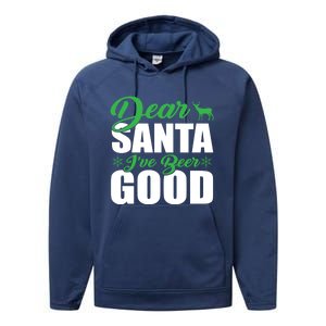 Dear Santa I Have Been Good Very Funny Santa Christmas 2024 Gift Performance Fleece Hoodie