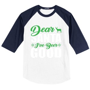 Dear Santa I Have Been Good Very Funny Santa Christmas 2024 Gift Baseball Sleeve Shirt