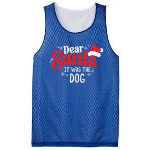 Dear Santa It Was The Dog Funny Christmas Season Dog Lover Cool Gift Mesh Reversible Basketball Jersey Tank