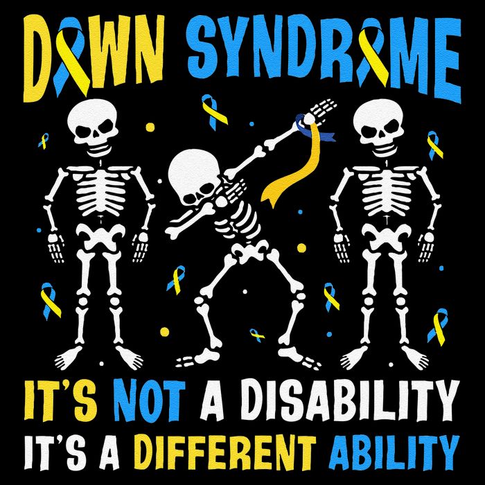 Down Syndrome ItS Not A Disability ItS A Different Ability Flat Bill Trucker Hat