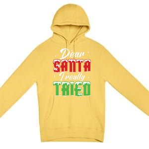 Dear Santa I Really Tried Cute Gift Premium Pullover Hoodie