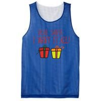 Dear Santa I Want It All Funny Christmas Presents Gift Mesh Reversible Basketball Jersey Tank