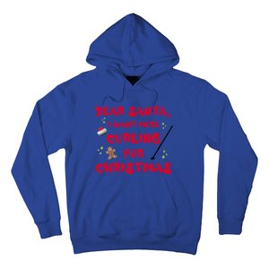 Dear Santa I Want More Curling For Christmas Funny Cool Gift Hoodie