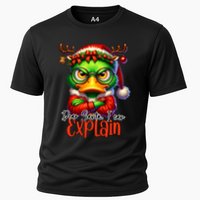 Dear Santa I Can Explain Funny Sarcastic Grumpy Duck Christmas Performance Shirt