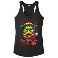 Dear Santa I Can Explain Funny Sarcastic Grumpy Duck Christmas Ladies PosiCharge Competitor Racerback Tank