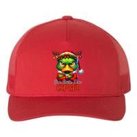 Dear Santa I Can Explain Funny Sarcastic Grumpy Duck Christmas Yupoong Adult 5-Panel Trucker Hat