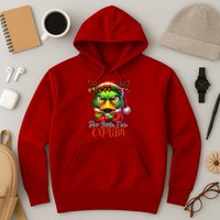 Dear Santa I Can Explain Funny Sarcastic Grumpy Duck Christmas Hoodie