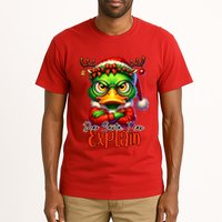 Dear Santa I Can Explain Funny Sarcastic Grumpy Duck Christmas Tall T-Shirt