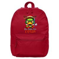 Dear Santa I Can Explain Funny Sarcastic Grumpy Duck Christmas 16 in Basic Backpack