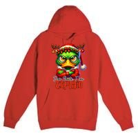 Dear Santa I Can Explain Funny Sarcastic Grumpy Duck Christmas Premium Pullover Hoodie