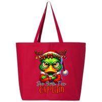 Dear Santa I Can Explain Funny Sarcastic Grumpy Duck Christmas 25L Jumbo Tote