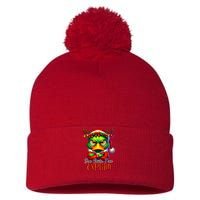 Dear Santa I Can Explain Funny Sarcastic Grumpy Duck Christmas Pom Pom 12in Knit Beanie