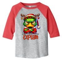 Dear Santa I Can Explain Funny Sarcastic Grumpy Duck Christmas Toddler Fine Jersey T-Shirt