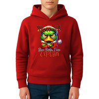Dear Santa I Can Explain Funny Sarcastic Grumpy Duck Christmas Kids Hoodie