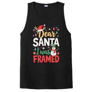 Dear Santa I Was Framed Christmas Cool Gift PosiCharge Competitor Tank