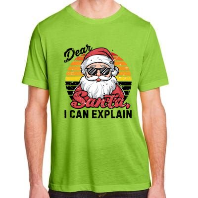 Dear Santa I Can Explain Funny Santa Christmas Party Group Gift Adult ChromaSoft Performance T-Shirt