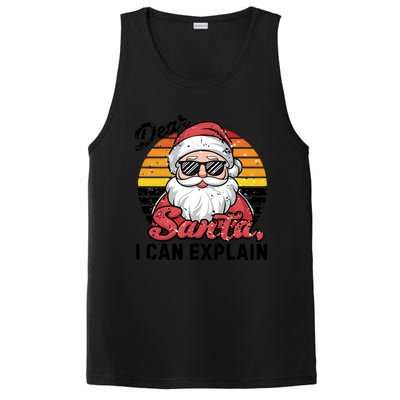 Dear Santa I Can Explain Funny Santa Christmas Party Group Gift PosiCharge Competitor Tank