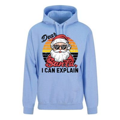 Dear Santa I Can Explain Funny Santa Christmas Party Group Gift Unisex Surf Hoodie