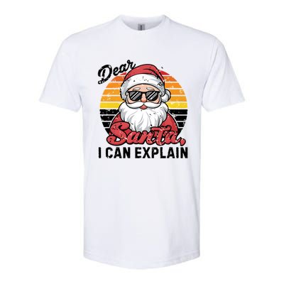 Dear Santa I Can Explain Funny Santa Christmas Party Group Gift Softstyle CVC T-Shirt