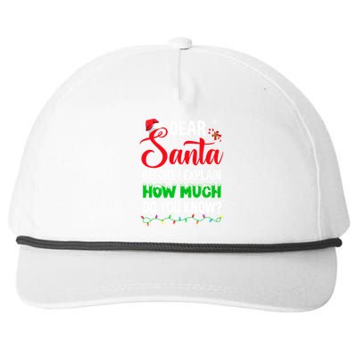 Dear Santa I Can Explain Funny Christmas Adults Gift Snapback Five-Panel Rope Hat