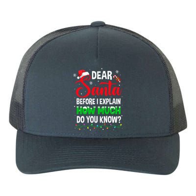 Dear Santa I Can Explain Funny Christmas Adults Gift Yupoong Adult 5-Panel Trucker Hat