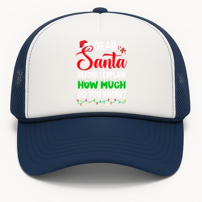 Dear Santa I Can Explain Funny Christmas Adults Gift Trucker Hat