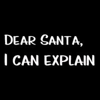 Dear Santa I Can Explain Xmas Merry Christmas Button