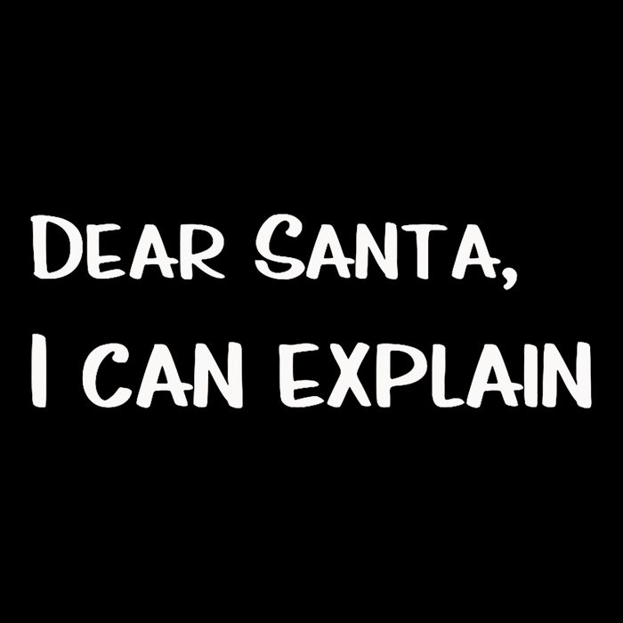 Dear Santa I Can Explain Xmas Merry Christmas Button