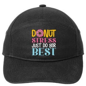 Donut Stress Just Do Your Best Rock The Test Day Teacher 7-Panel Snapback Hat