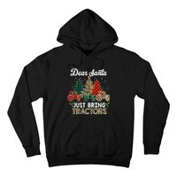 Dear Santa Just Bring Tractors Christmas Tree Hoodie