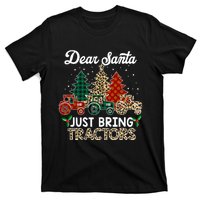 Dear Santa Just Bring Tractors Christmas Tree T-Shirt