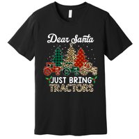 Dear Santa Just Bring Tractors Christmas Tree Premium T-Shirt