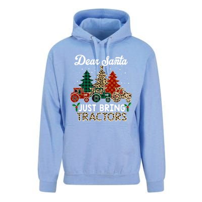 Dear Santa Just Bring Tractors Christmas Tree Unisex Surf Hoodie