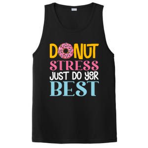 Donut Stress Just Do Your Best Rock The Test Day Teacher PosiCharge Competitor Tank