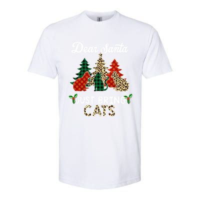 Dear Santa Just Bring Cats Christmas Gift Softstyle® CVC T-Shirt