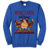 Dear Santa Just Bring Chickens Christmas Chicken Lovers Xmas Sweatshirt