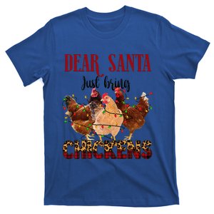 Dear Santa Just Bring Chickens Christmas Chicken Lovers Xmas T-Shirt