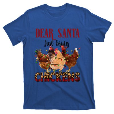 Dear Santa Just Bring Chickens Christmas Chicken Lovers Xmas T-Shirt