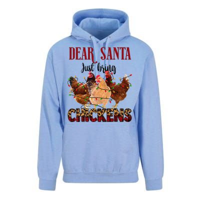 Dear Santa Just Bring Chickens Christmas Chicken Lovers Xmas Unisex Surf Hoodie