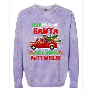 Dear Santa Just Bring Rottweiler Dog Funny Christmas Pajama Funny Gift Colorblast Crewneck Sweatshirt