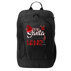 Dear Santa Just Bring Wine Please Funny Christmas Meaningful Gift City Backpack