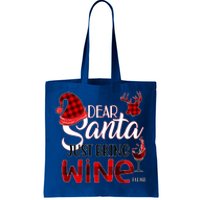 Dear Santa Just Bring Wine Please Funny Christmas Meaningful Gift Tote Bag