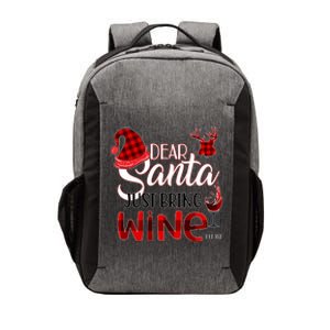 Dear Santa Just Bring Wine Please Funny Christmas Meaningful Gift Vector Backpack