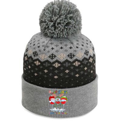 Dear Santa Just Bring Wine Cute Gift The Baniff Cuffed Pom Beanie