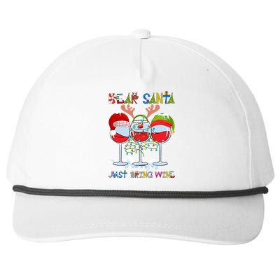 Dear Santa Just Bring Wine Cute Gift Snapback Five-Panel Rope Hat