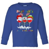 Dear Santa Just Bring Wine Cute Gift Toddler Long Sleeve Shirt