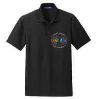 Don't Stress Just Do Your Best Funny Test Day Teacher Dry Zone Grid Polo