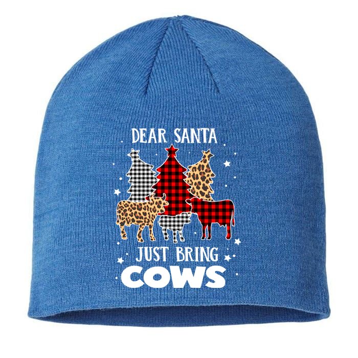 Dear Santa Just Bring Cows Christmas Xmas Funny Cute Gift Sustainable Beanie