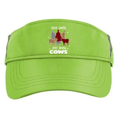 Dear Santa Just Bring Cows Christmas Xmas Funny Meaningful Gift Adult Drive Performance Visor