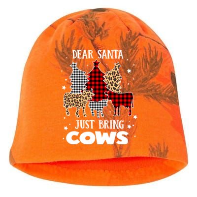 Dear Santa Just Bring Cows Christmas Xmas Funny Meaningful Gift Kati - Camo Knit Beanie